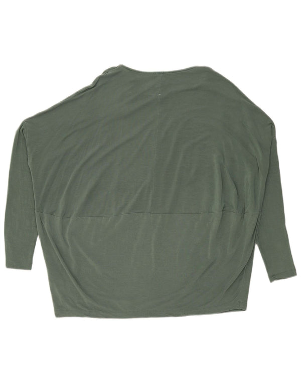 Cos Womens Oversized Top Manga Longa Reino Unido 10 Lyocell Verde Pequeno