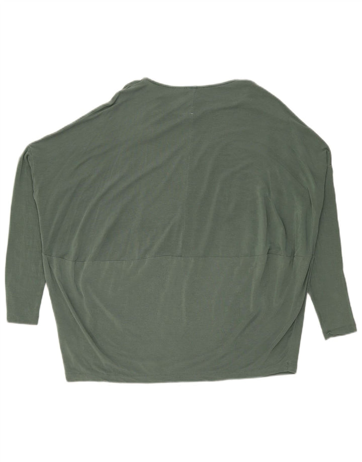 Cos Womens Oversized Top Manga Longa Reino Unido 10 Lyocell Verde Pequeno