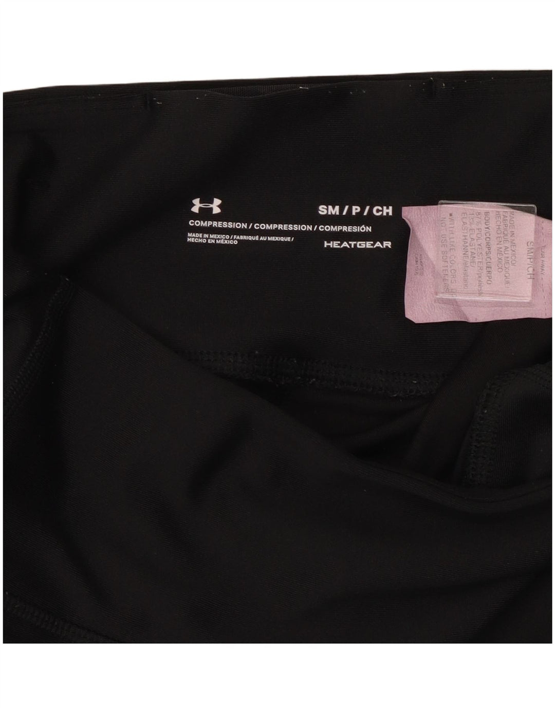 Under Armour Womens Heat Gear Graphic Leggings Reino Unido 8 Pequeno Poliéster Preto