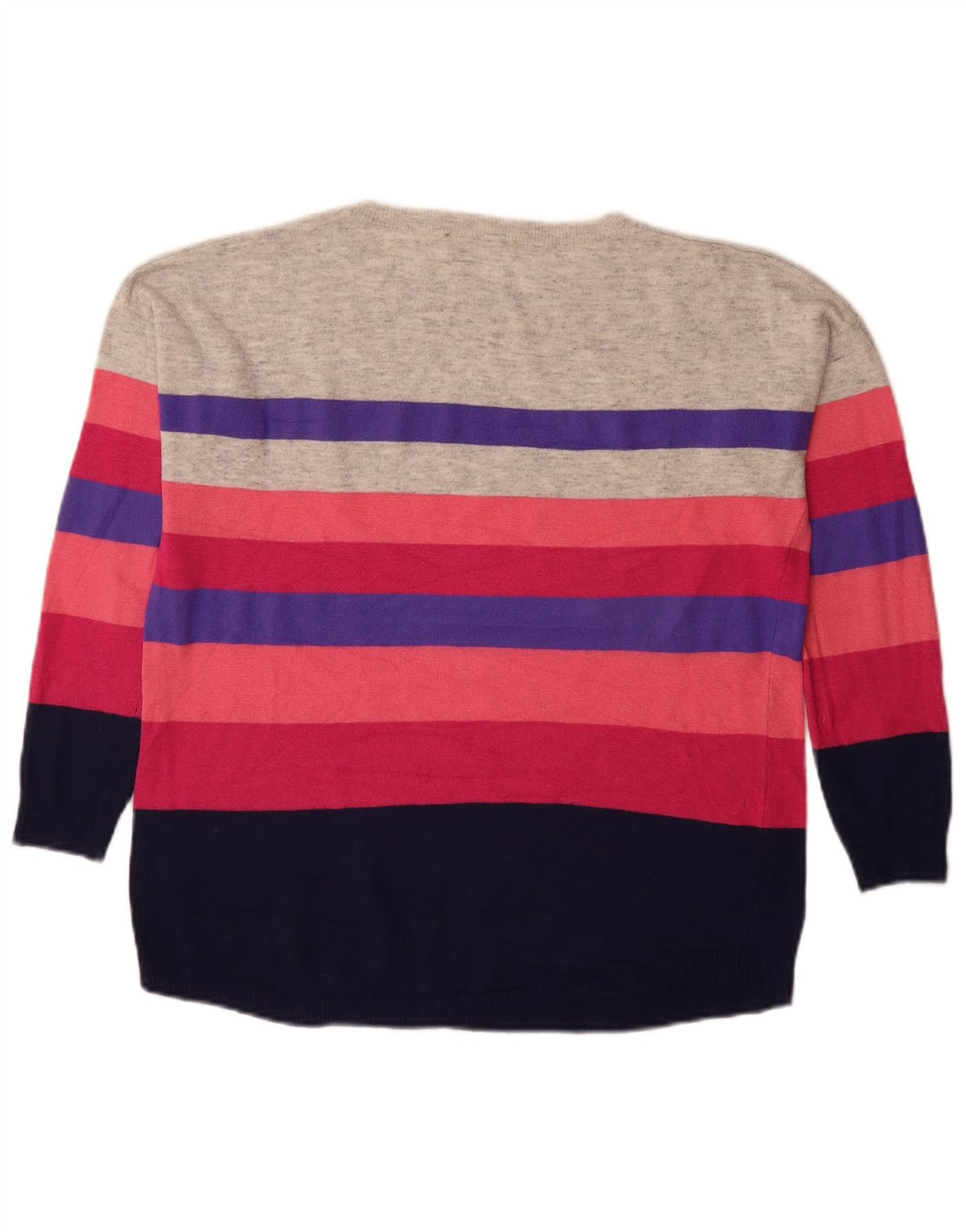 Suéter feminino Oasis com gola canoa e listrado pequeno multicolorido Reino Unido 10
