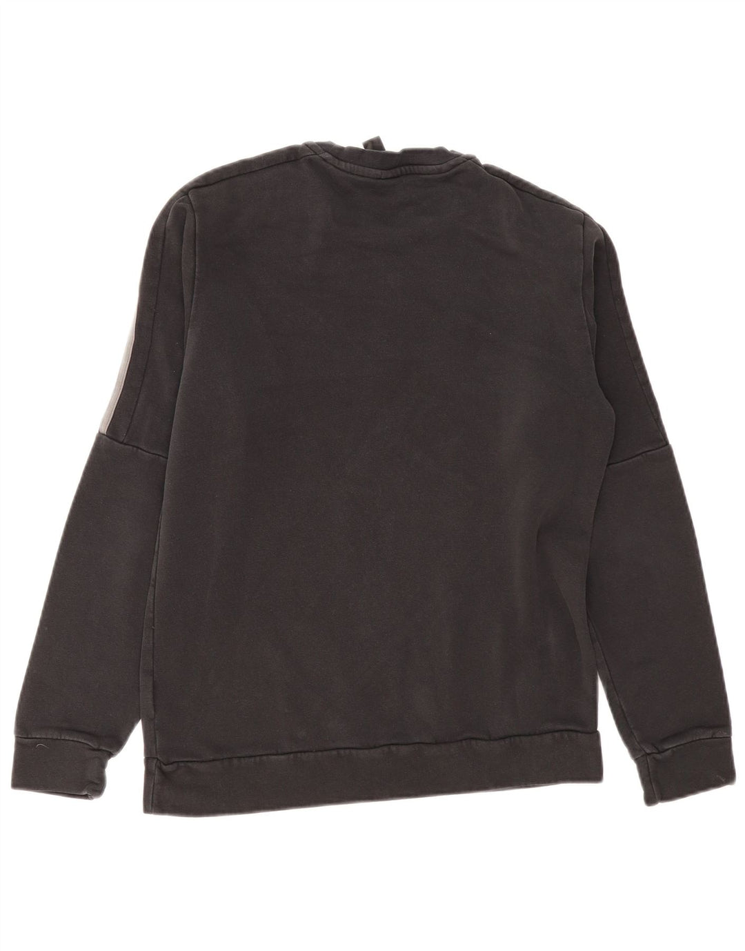 Adidas Mens Moletom Jumper Pequeno Algodão Preto