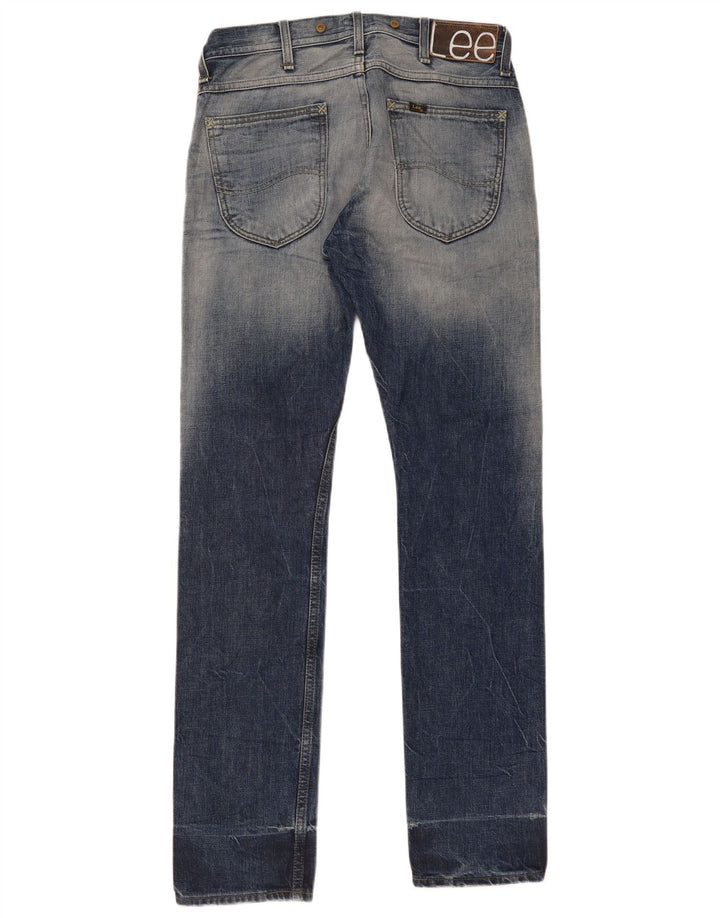 Lee Mens 101 Logger Calça Jeans Reta W30 L34 Azul Algodão