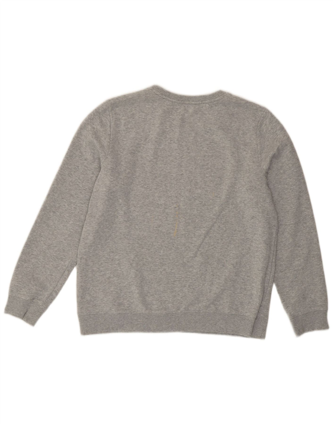 Tommy Hilfiger moletom gráfico feminino jumper UK 14 cinza médio manchado