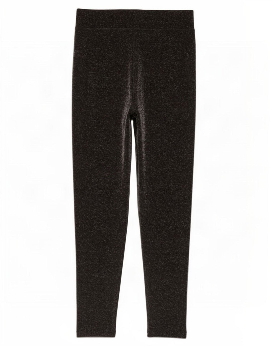 Leggings femininas Marks & Spencer UK 10 pequenas poliamida preta manchada