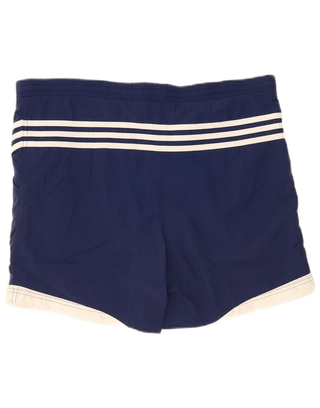 Shorts de natação masculino Adidas médio azul marinho colorblock