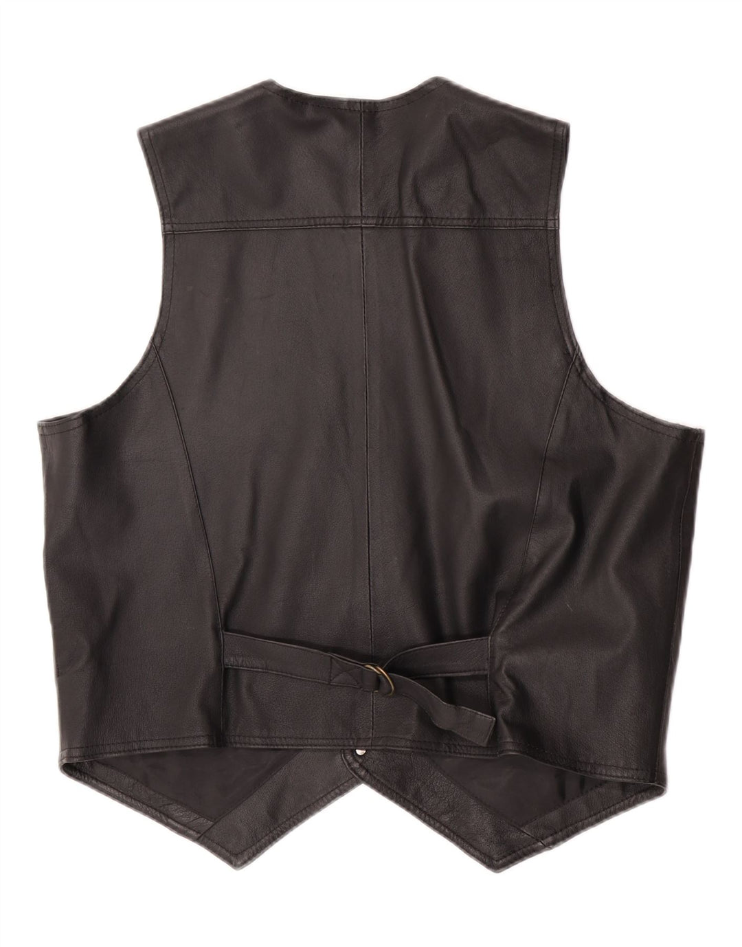 Colete masculino de couro John F Gee grande couro preto