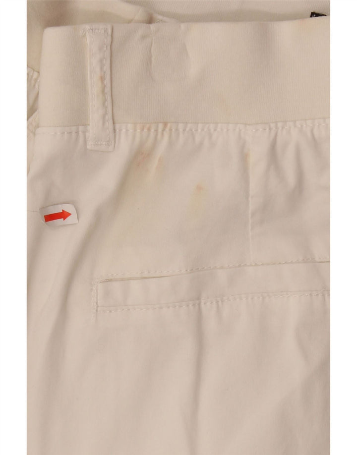 LEE Womens Relaxed Fit Cargo Cropped Trousers US 14 XL W34 L23 White Vintage Lee and Second-Hand Lee from Messina Hembry 