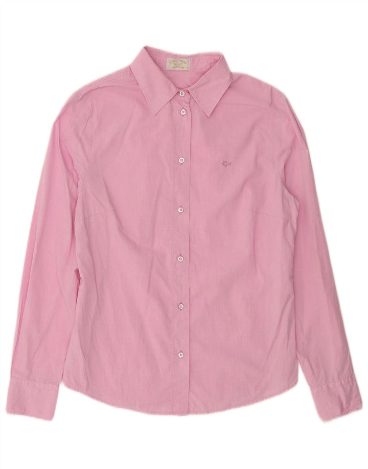 Camisa feminina PAUL & SHARK IT 44 algodão rosa médio