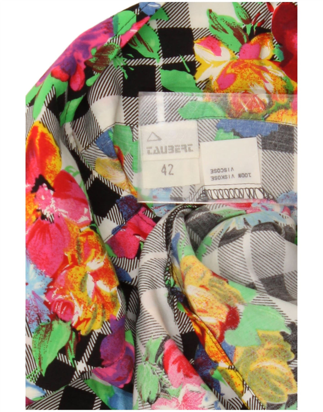 Jaqueta Blazer Oversized Feminina Vintage IT 42 Viscose Multicolorida Média