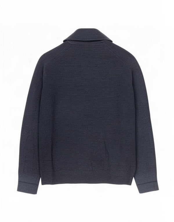 Suéter cardigã masculino Marks & Spencer XL azul marinho poliéster