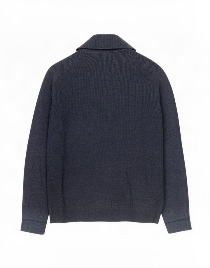 Suéter cardigã masculino Marks & Spencer XL azul marinho poliéster