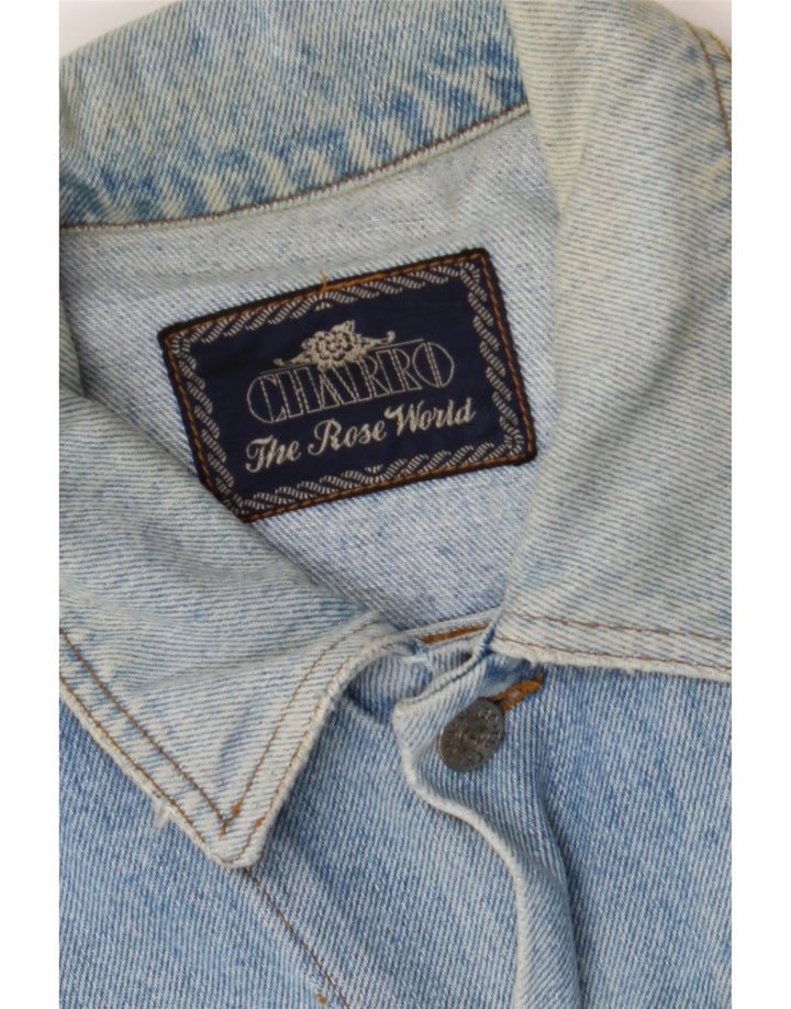 Jaqueta jeans masculina CHARRO UK 38 algodão azul médio