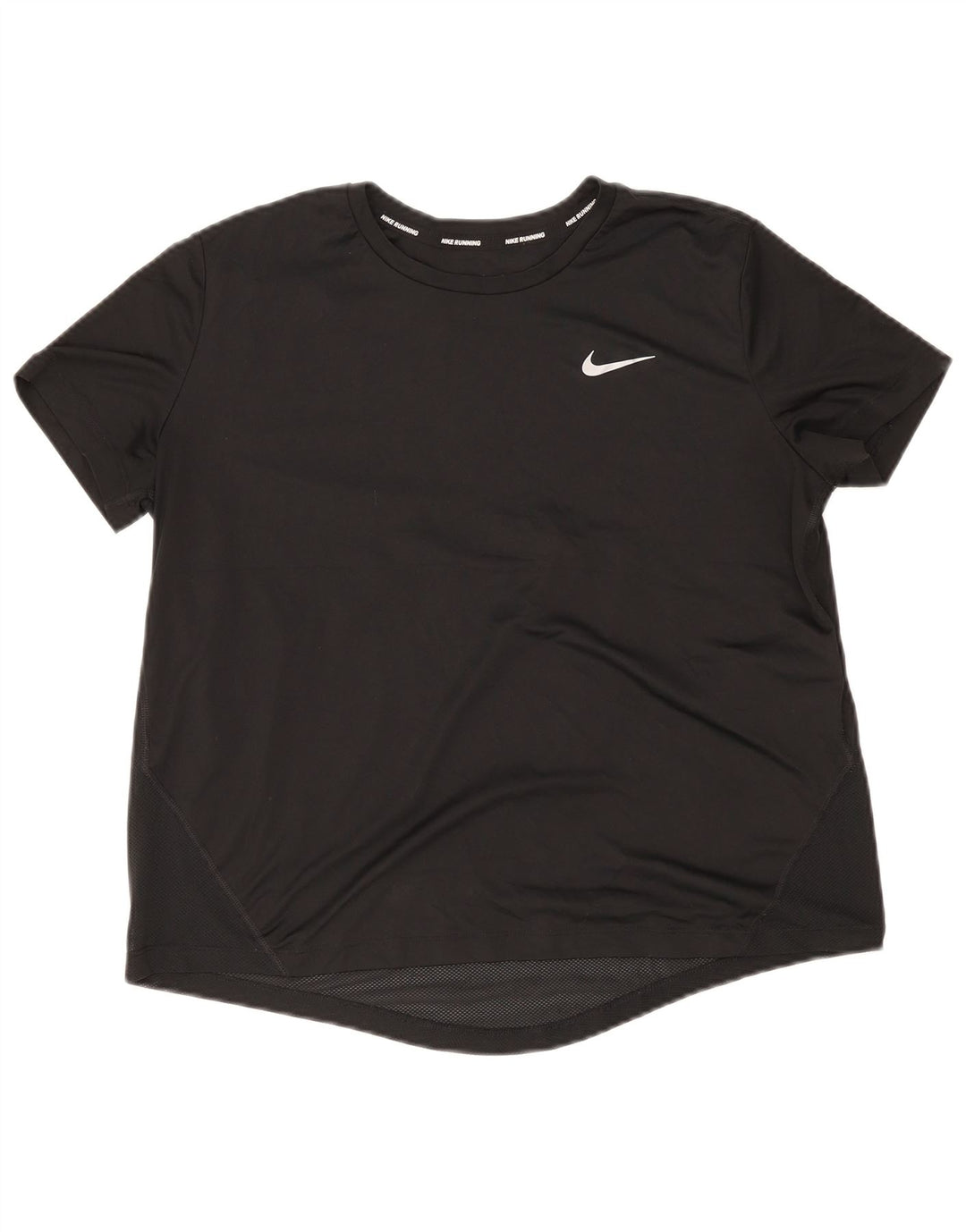 Camiseta feminina Nike Dri Fit Top UK 16 grande poliéster preto