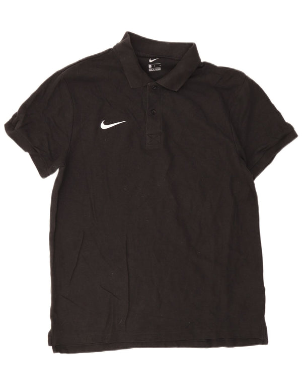 Camisa polo masculina Nike grande algodão preto