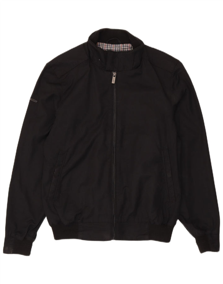 Jaqueta bomber masculina Superdry UK 40 grande algodão preto