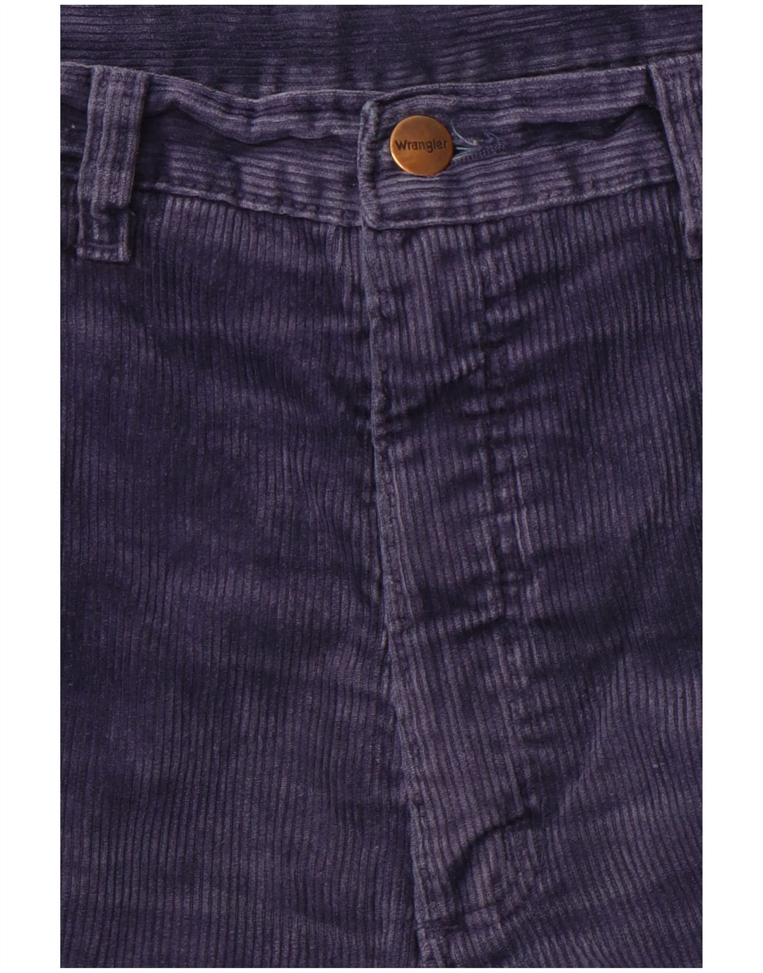 Calça masculina reta de veludo WRANGLER W32 L28 azul marinho