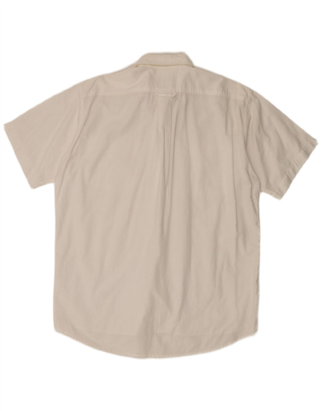 Camisa masculina Lacoste manga curta tamanho 40 algodão branco médio