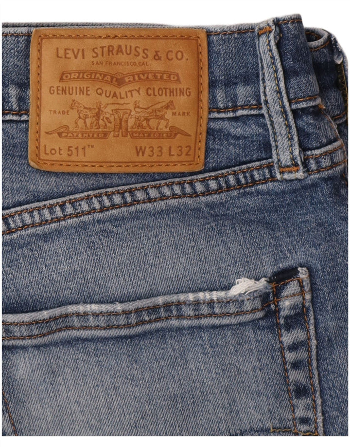 Jeans Levis 511 Slim Masculino W33 L32 Azul