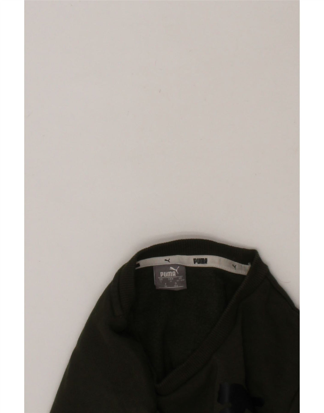 PUMA Boys Graphic Sweatshirt Jumper 11-12 Years  Khaki Cotton Vintage Puma and Second-Hand Puma from Messina Hembry 