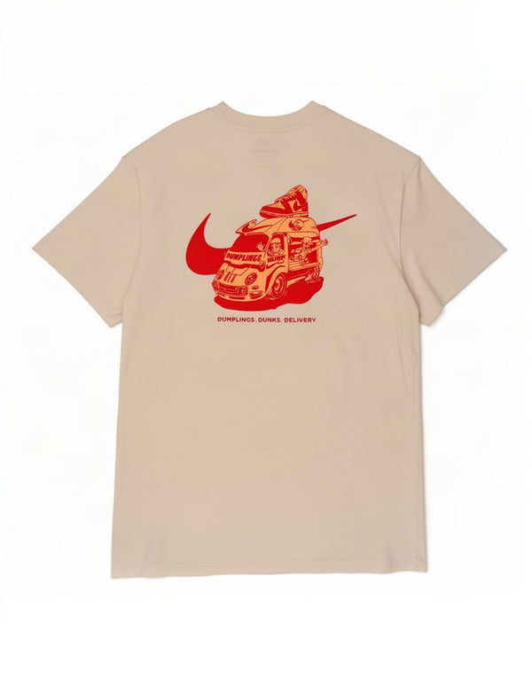 Camiseta Nike Masculina Loose Fit Graphic Top Pequeno Algodão Branco