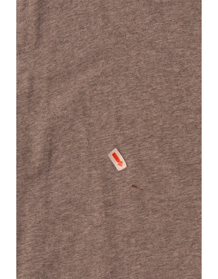 Camiseta feminina JACK WILLS UK 12 algodão cinza médio