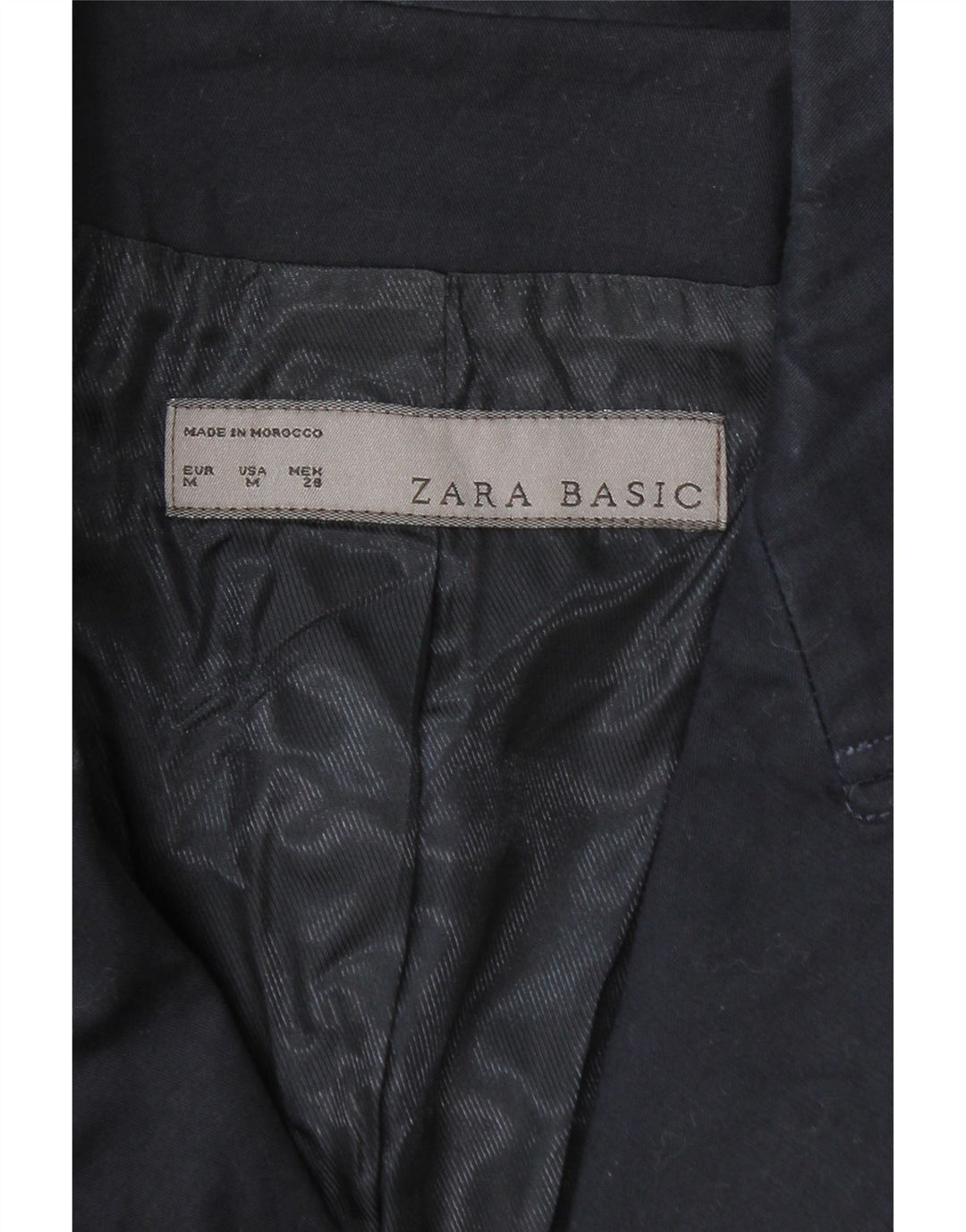 Jaqueta blazer feminina Zara com 1 botão Reino Unido 12 médio azul marinho