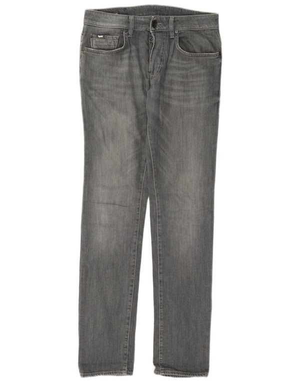 Gas Womens Slim Jeans W30 L34 Cinza Algodão