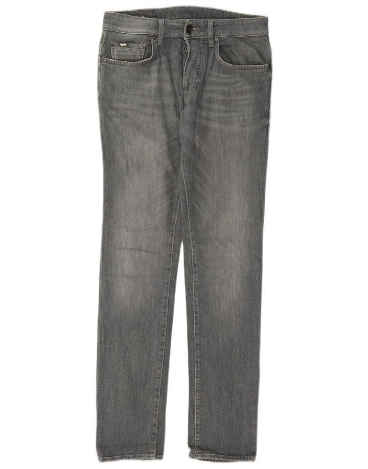 Gas Womens Slim Jeans W30 L34 Cinza Algodão