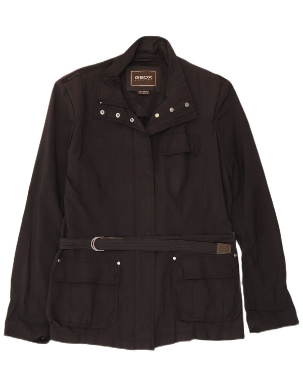 Jaqueta Geox Feminina Respira Utility UK 16 Grande Poliéster Preto