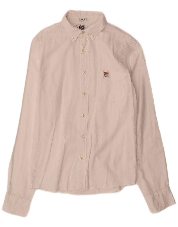 Camisa masculina slim fit FRANKLIN MARSHALL médio branco