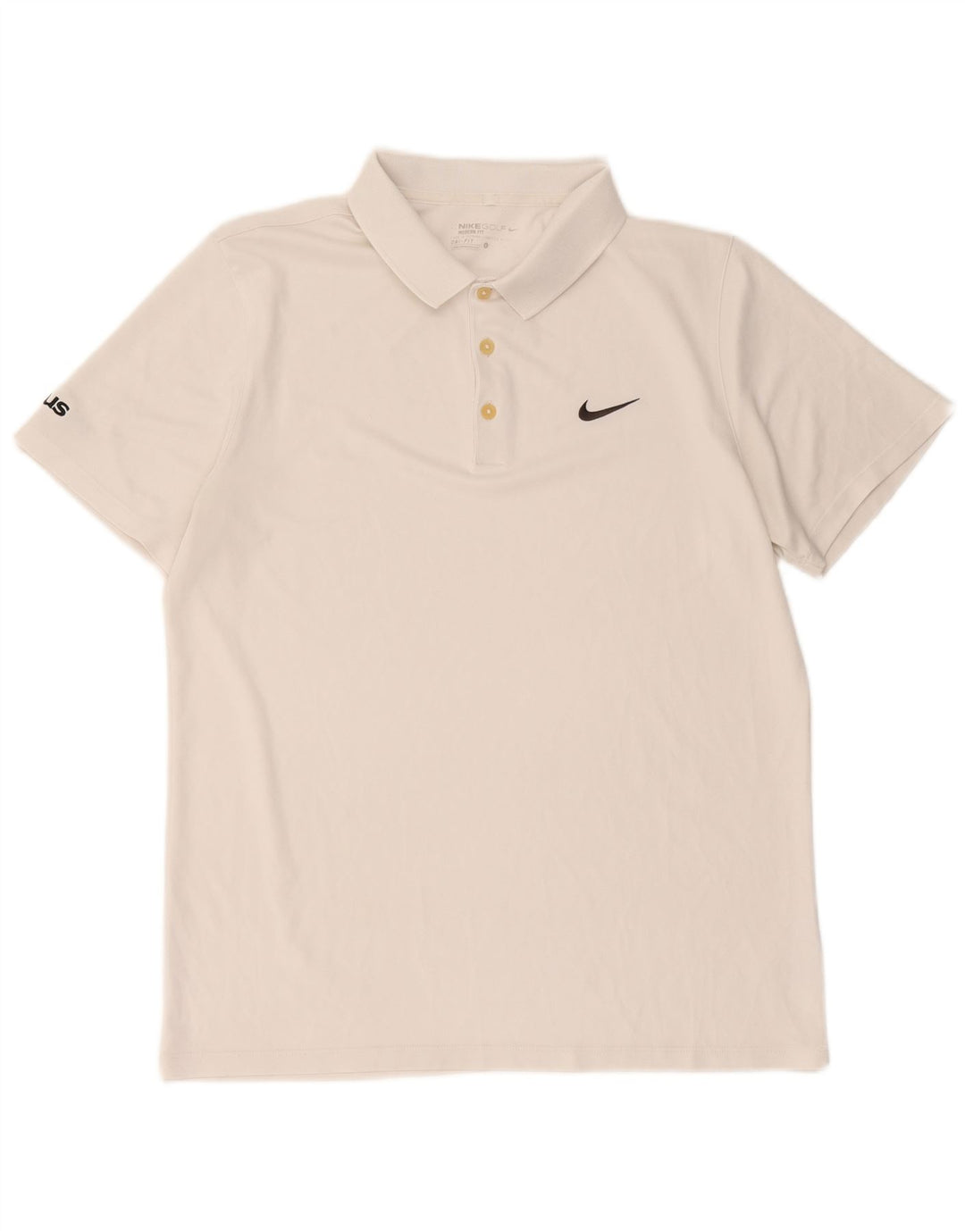 Camisa polo masculina Nike Dri Fit grande poliéster branco