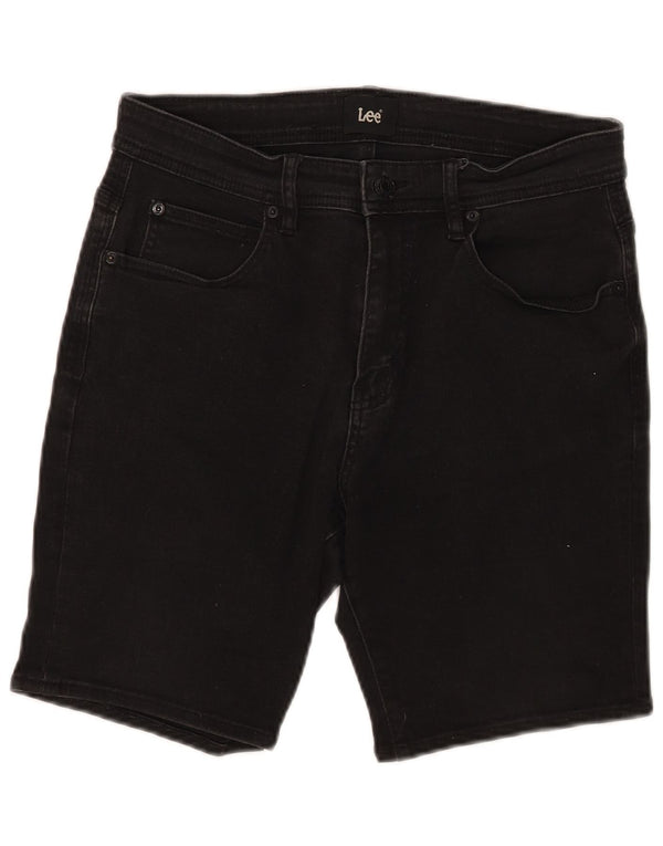 Shorts jeans feminino Lee grande W32 algodão preto
