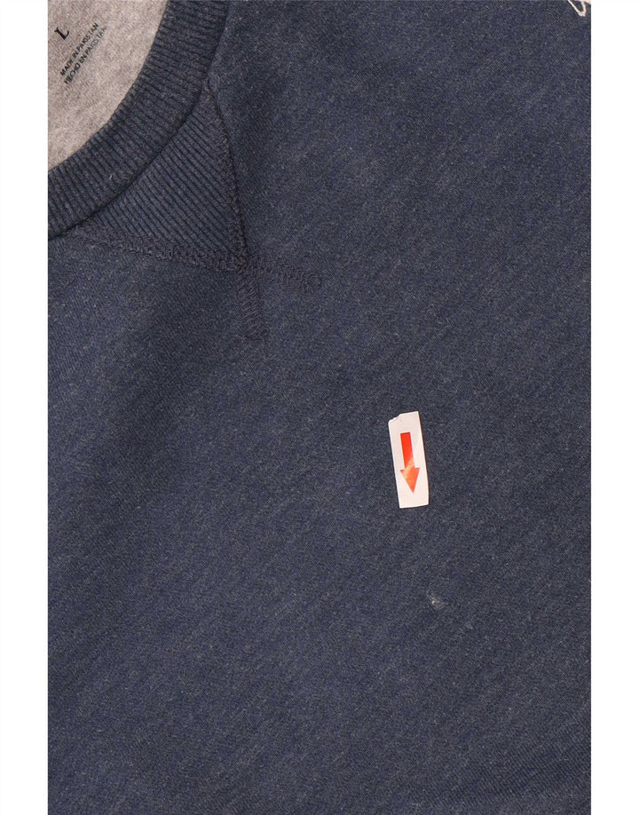 US Polo Assn. Moletom Masculino Jumper Grande Algodão Azul