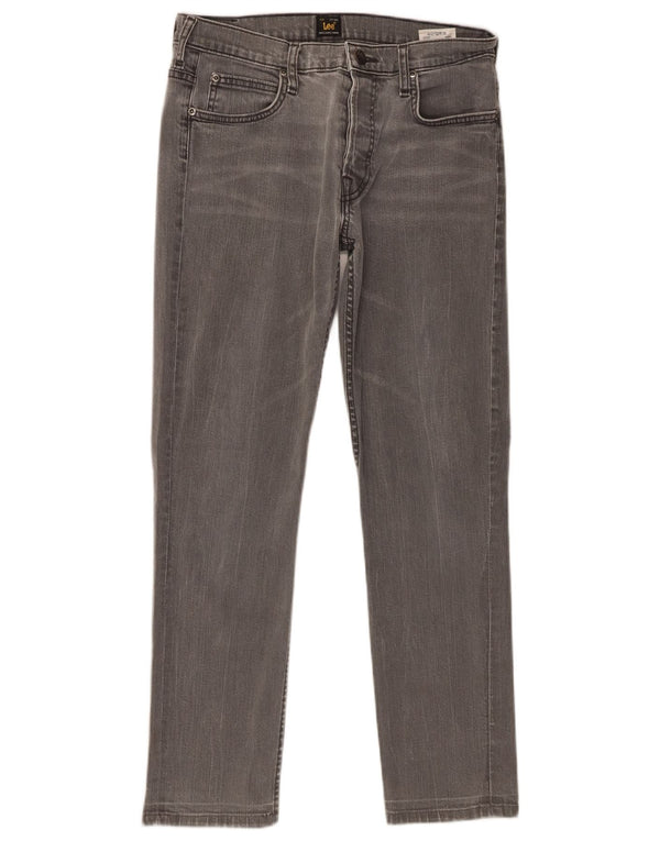 Lee Mens Powell Slim Jeans W31 L28 Algodão Cinza