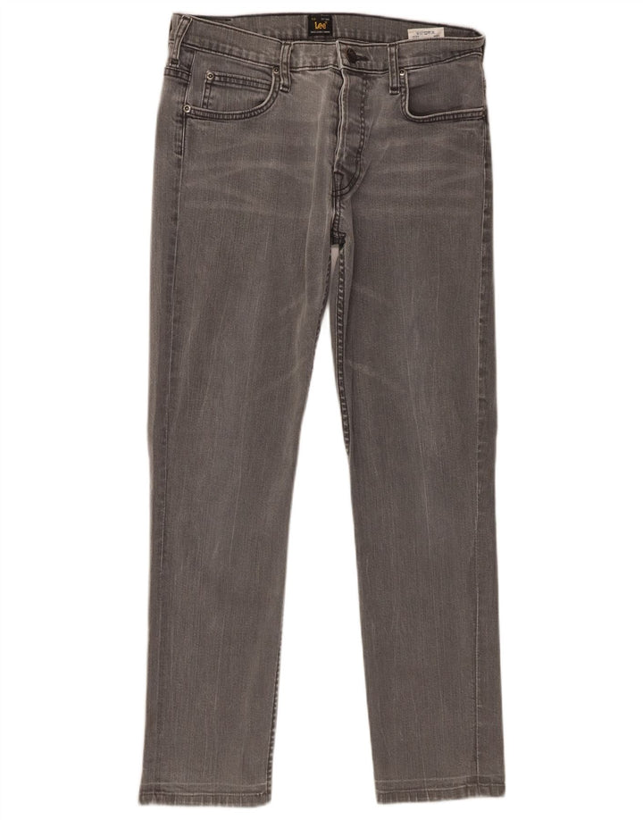 Lee Mens Powell Slim Jeans W31 L28 Algodão Cinza
