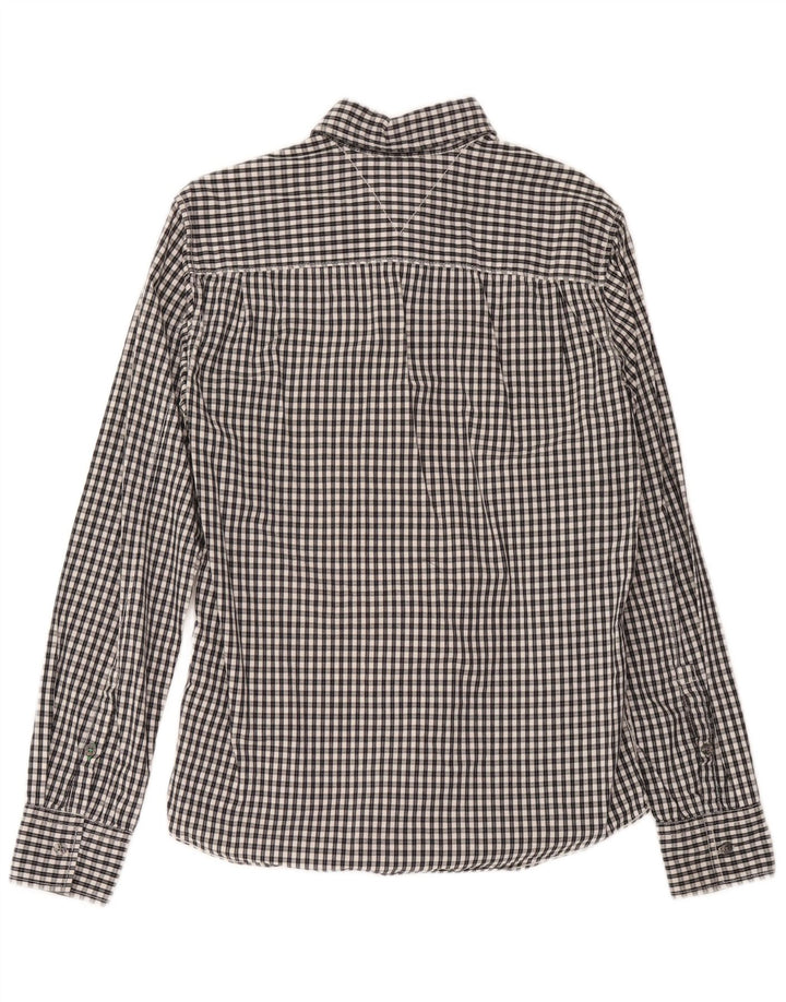 Camisa masculina Tommy Hilfiger de algodão guingão azul médio