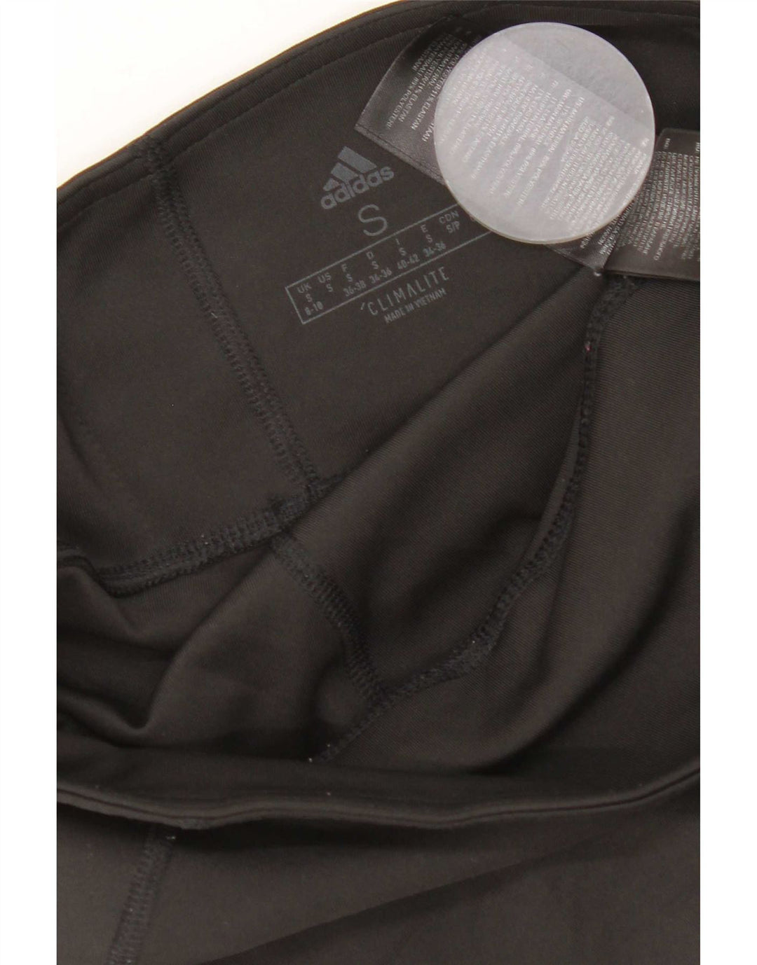 Adidas Womens Climalite Capri Leggings UK 8/10 Pequeno Poliéster Preto