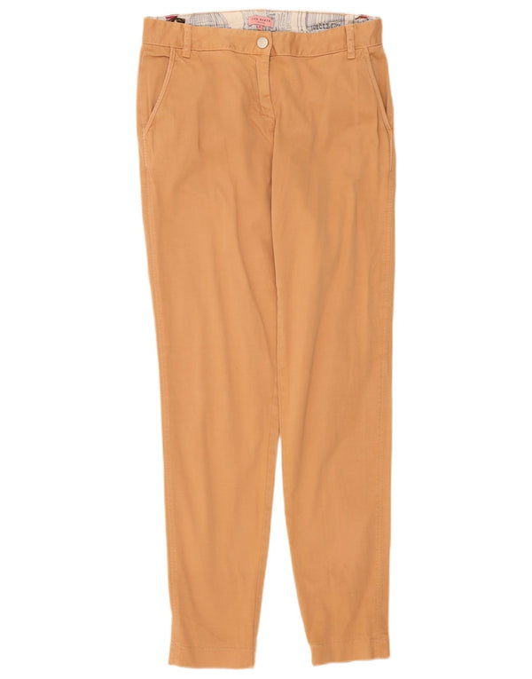 Calça Chino Feminina Ted Baker Slim Tamanho 2 Pequeno W30 L31 Algodão Bege