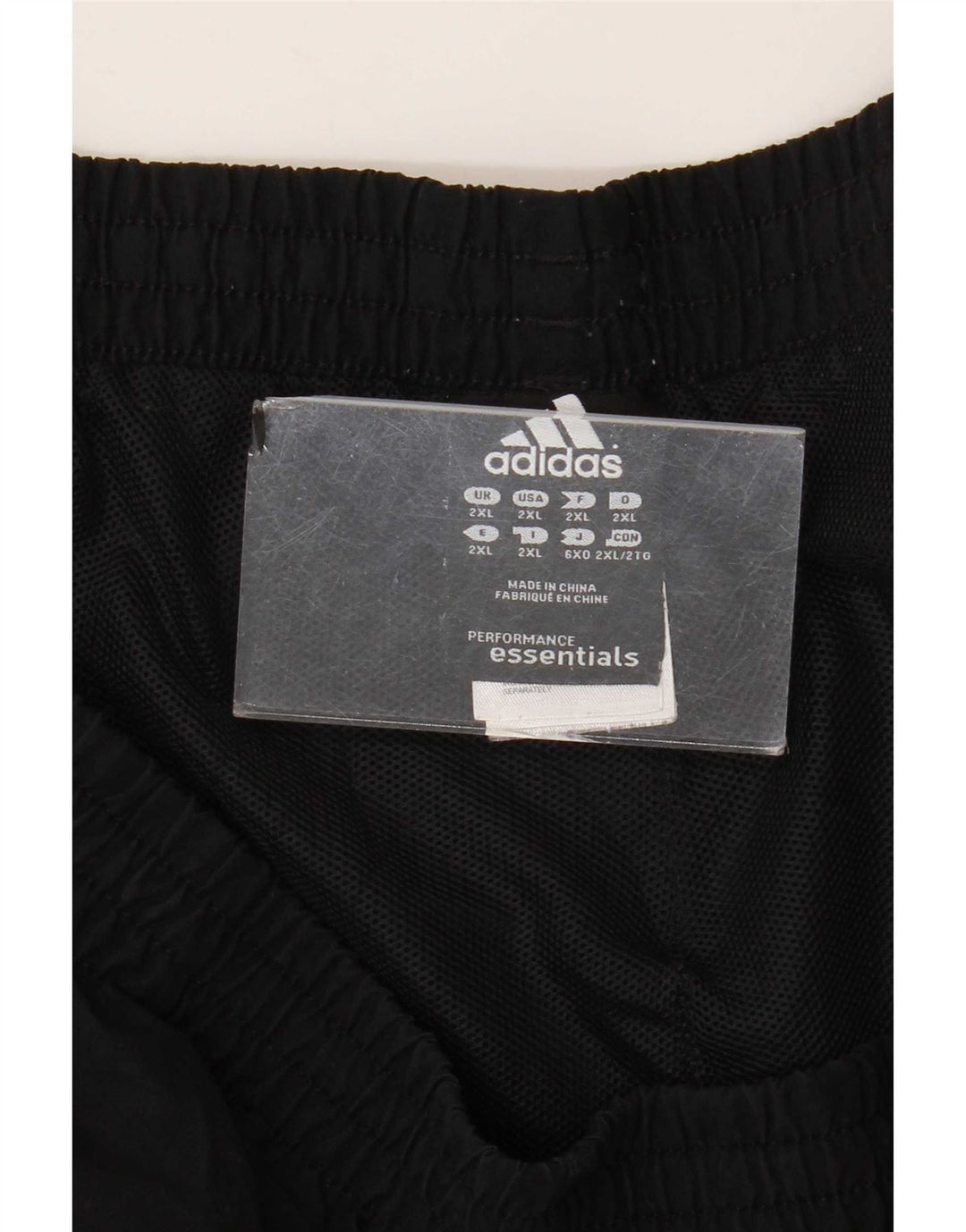 Shorts esportivos masculinos Adidas 2XL poliéster preto