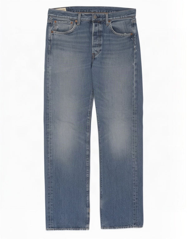 Calça jeans reta masculina Levi's W33 L32 azul algodão
