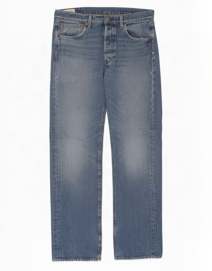 Calça jeans reta masculina Levi's W33 L32 azul algodão