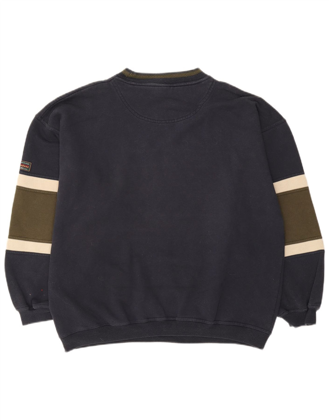 Canda moletom gráfico masculino jumper grande algodão colorblock azul marinho