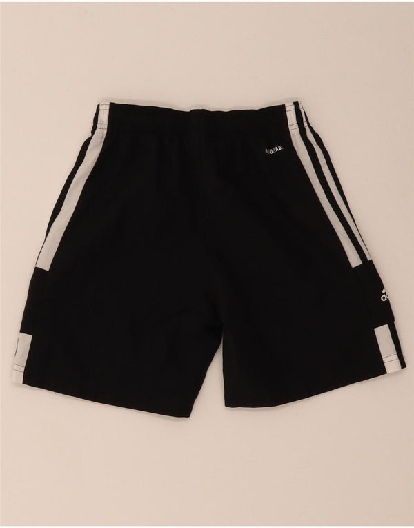 Shorts esportivos gráficos Adidas para meninos 11-12 anos preto colorblock poliéster