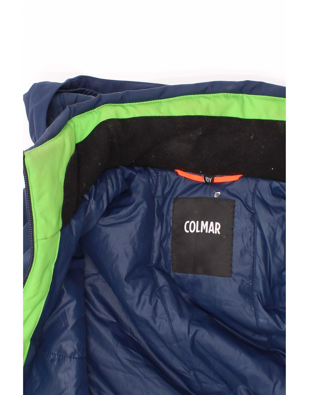Jaqueta acolchoada com capuz para meninos Colmar 9-10 anos azul marinho poliéster Colourblock