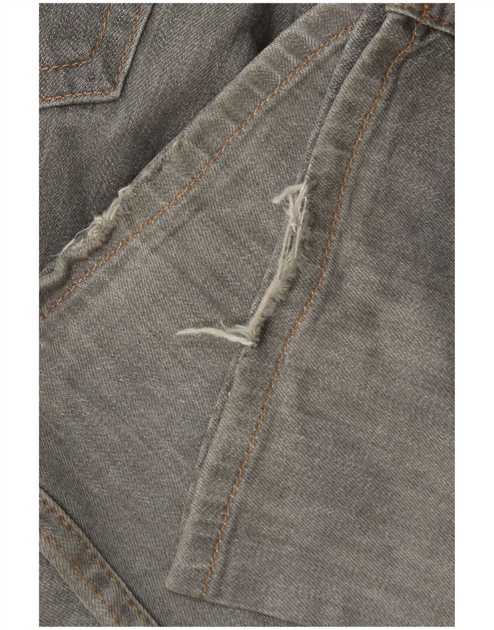 Calça jeans reta masculina Marks & Spencer Blue Harbor W34 L29 algodão cinza