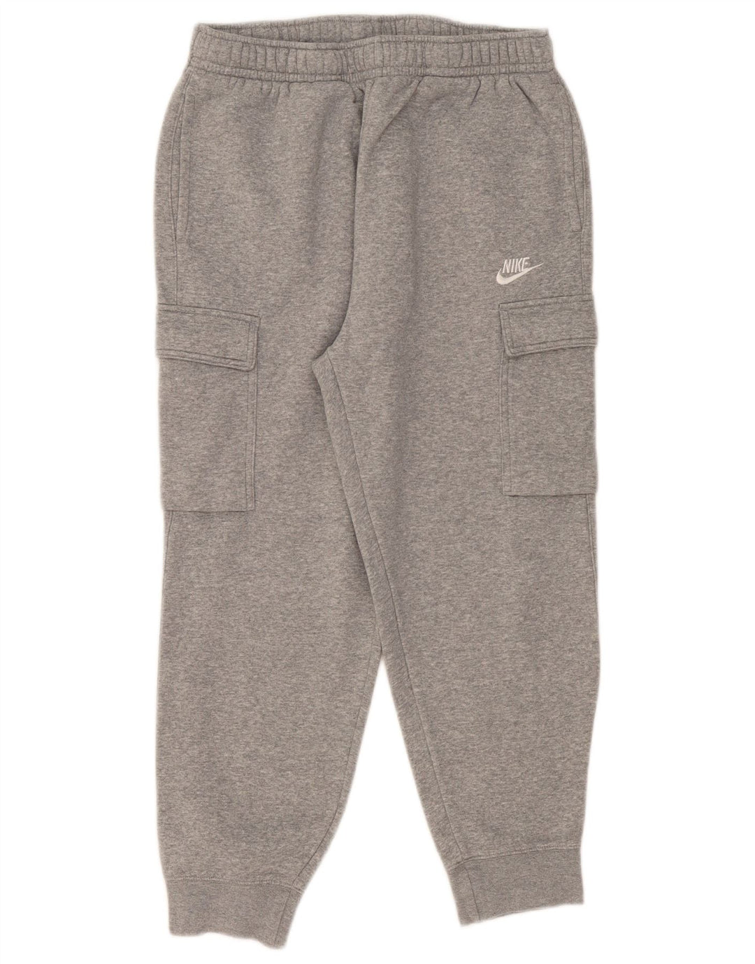 Calça de treino Nike masculina Cargo Joggers cinza médio algodão