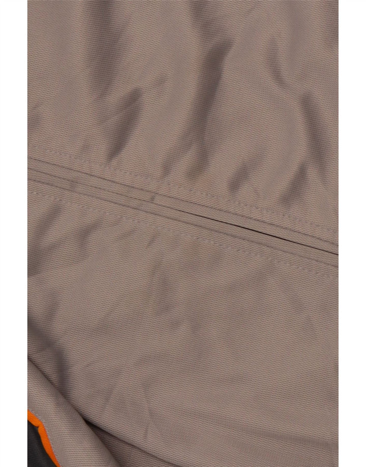 Jaqueta masculina de agasalho BRUGI cinza médio em poliéster colorblock