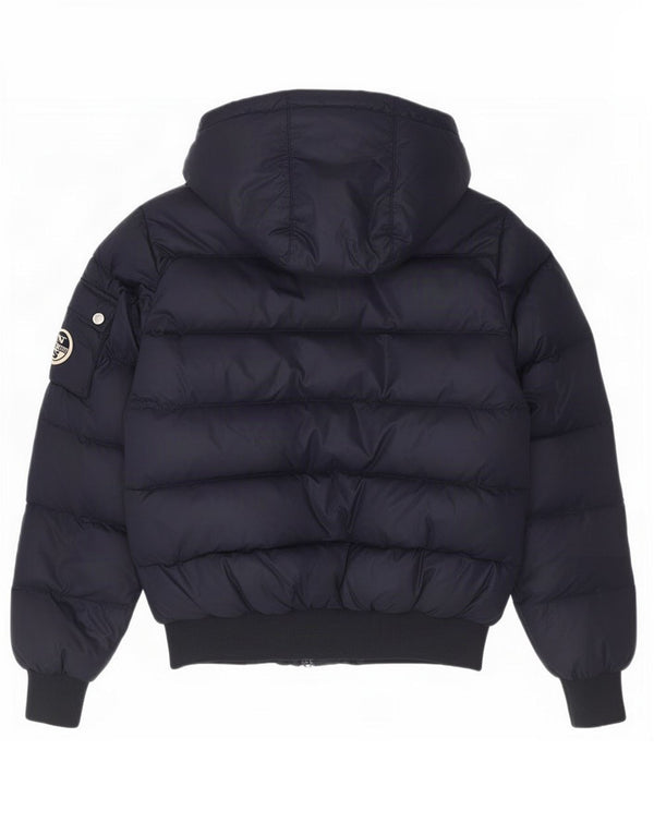 North Sails Womens Hooded Padded Jacket UK 10 Small Navy Blue Polyamide
