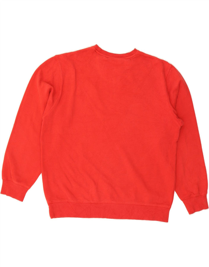 IZOD Mens Sweatshirt Jumper Large Red Cotton Vintage Izod and Second-Hand Izod from Messina Hembry 