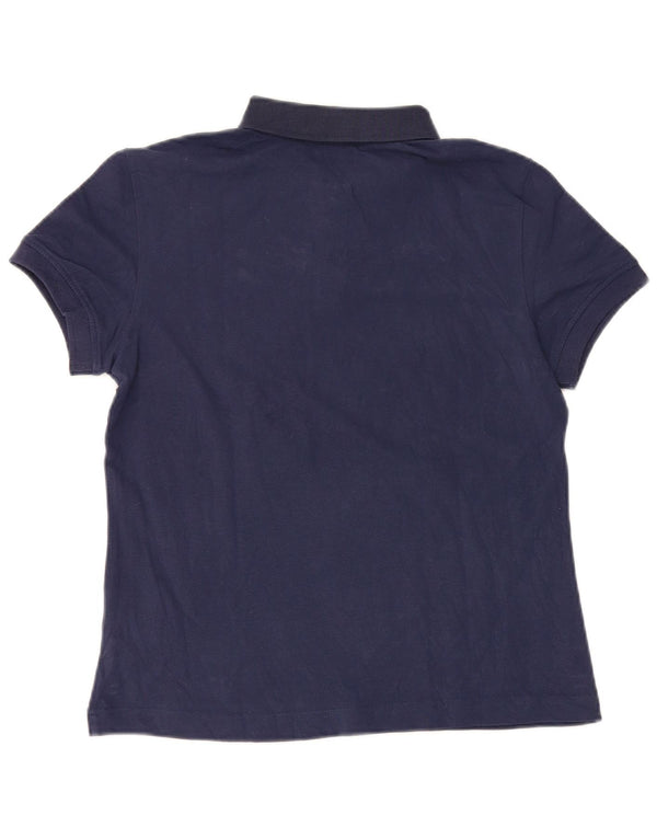 Camisa polo feminina Kappa UK 14 grande algodão azul marinho